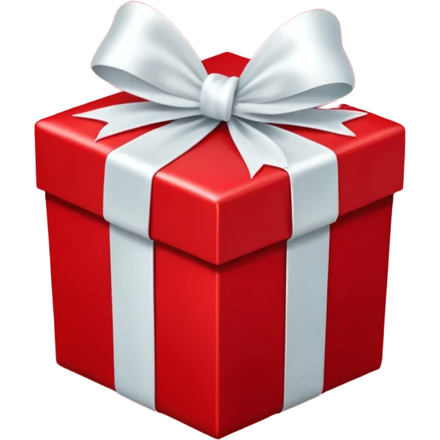 a red gift with a white bow that opens and red hearts fly out of it emoji
