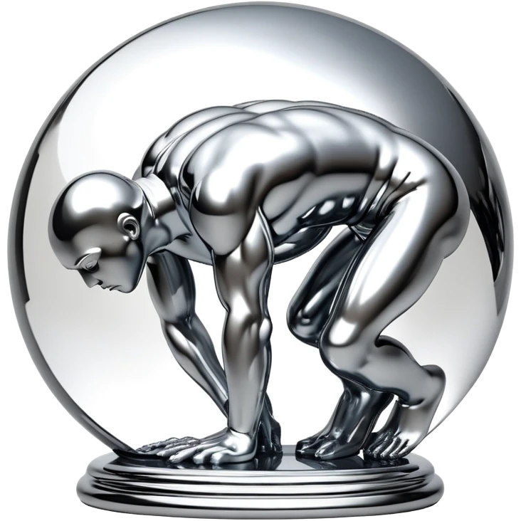 sorayama Sisyphus sculpture emoji