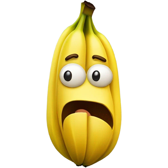 Sad banana  emoji