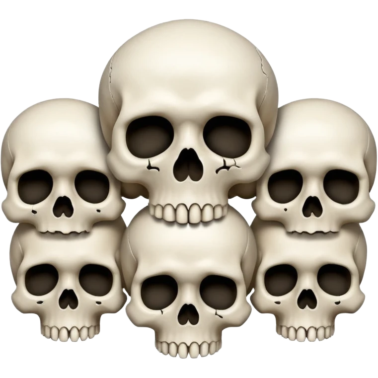 Endless Skulls, filling the whole screen, in the style of gritty realism emoji