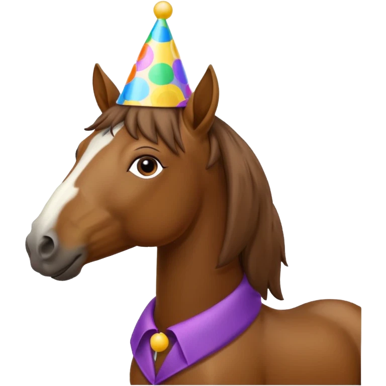 horse with party hat emoji