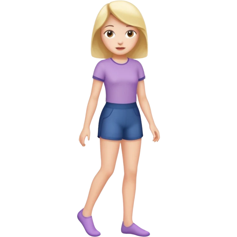 Nude girl legs opening  style  emoji