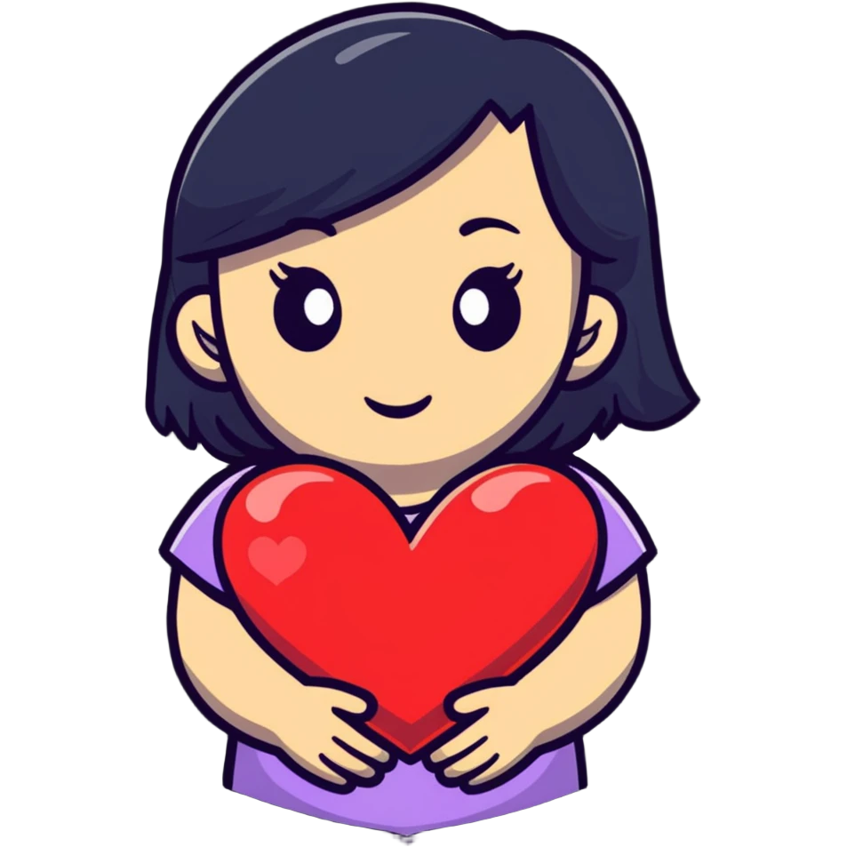 Girl with Heart  emoji