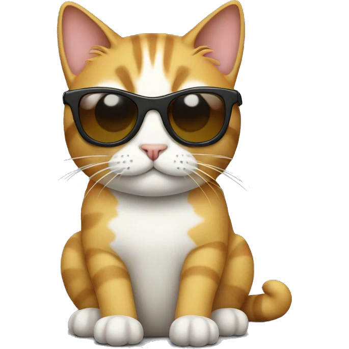 Cat with sunglasses emoji