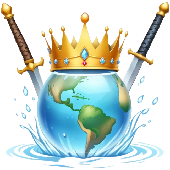 crown, magic(water, fire, earth, wind), sword emoji