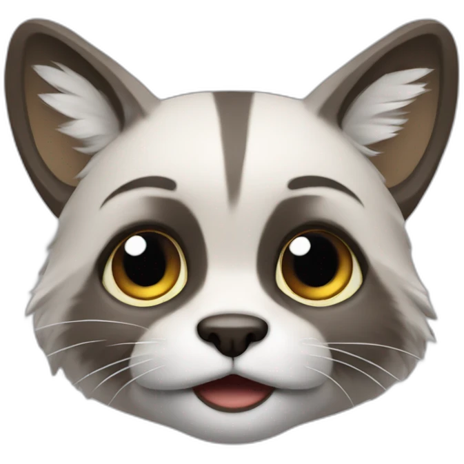 Mapache sorprendido emoji