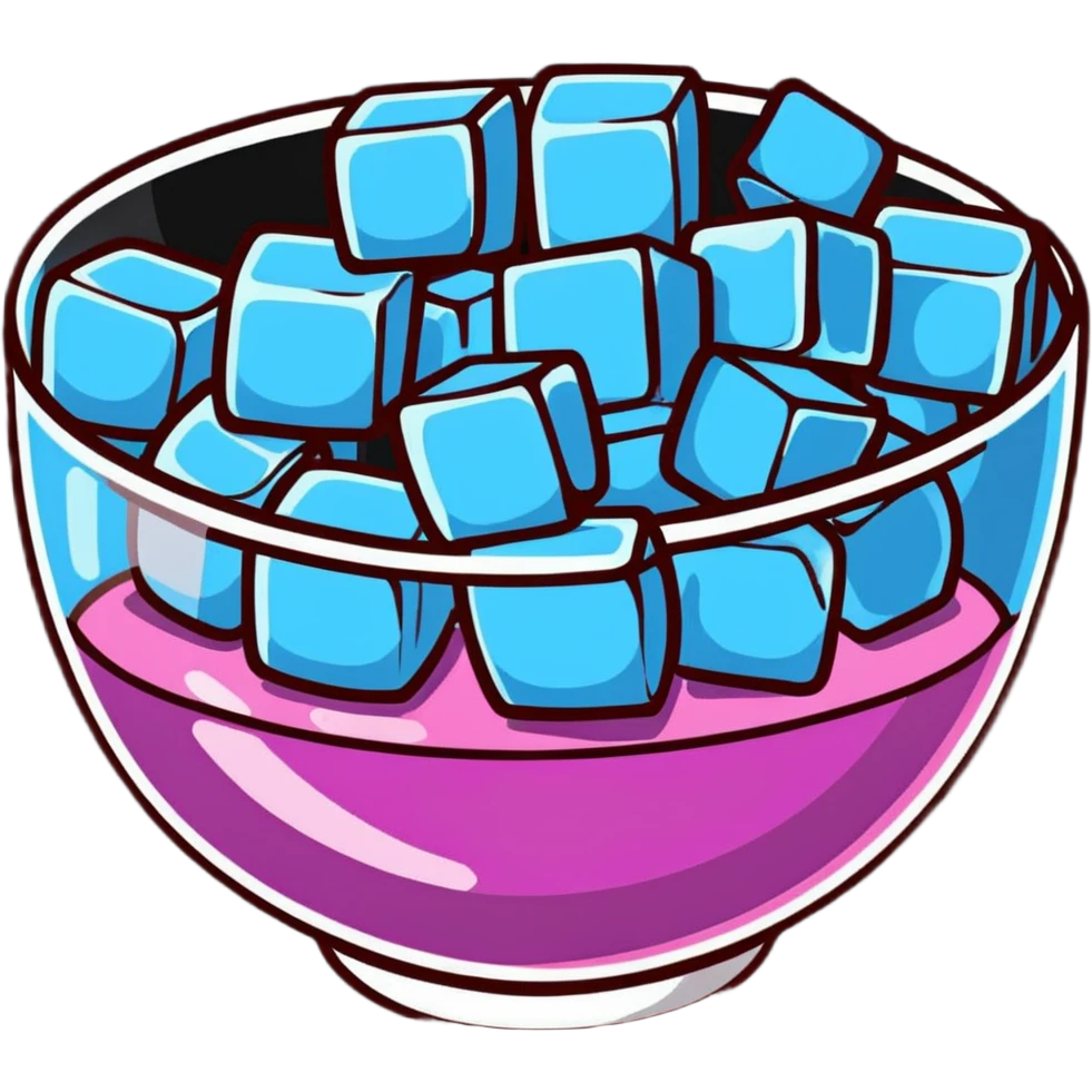 ice cubes in a bowl emoji