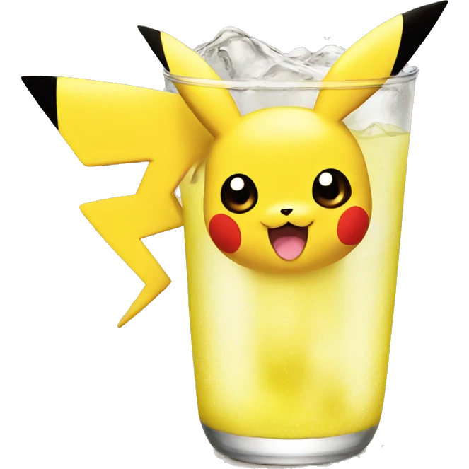 Pikachu drink emoji