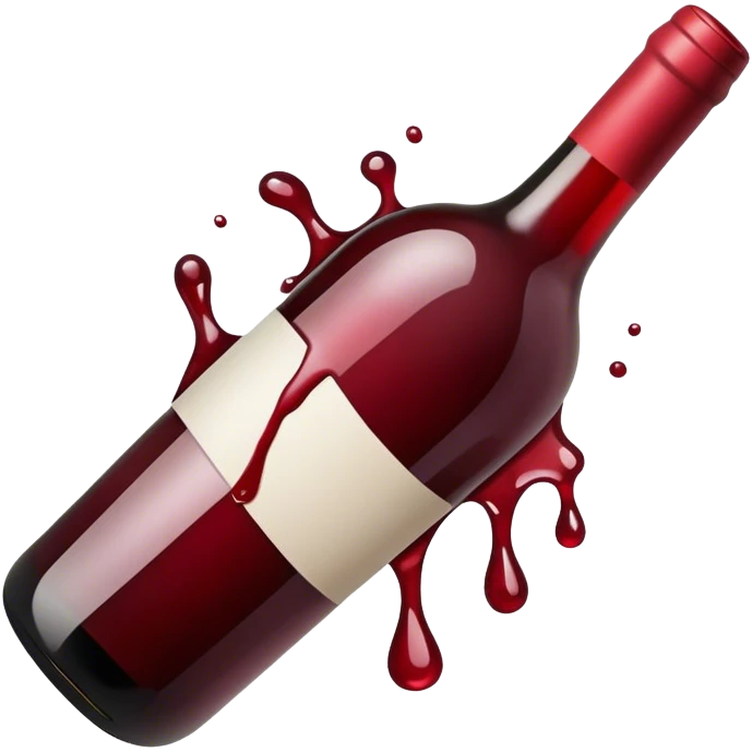 broken wine bottle emoji