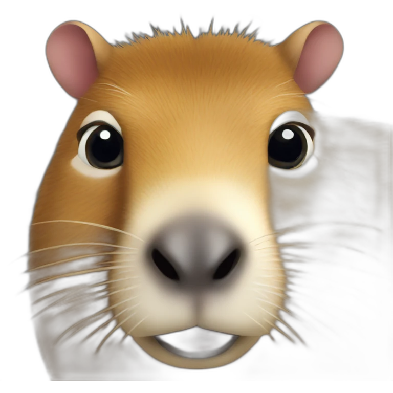 Capybara suspicious emoji