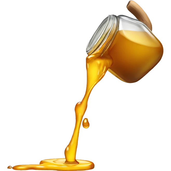 Jar dripping of honey emoji