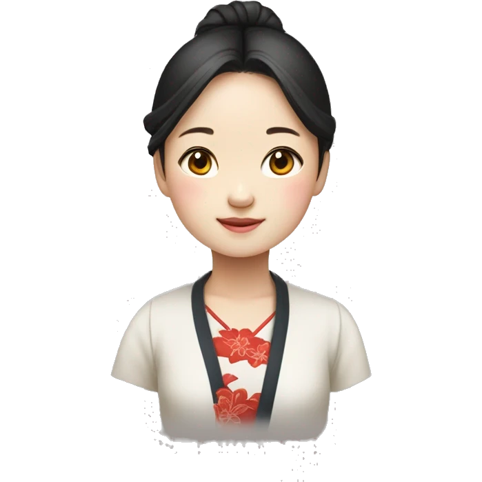 a girl from China Hubei Province emoji