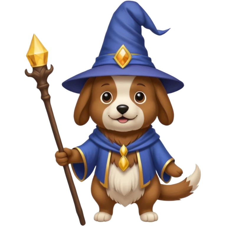 Dog wizard emoji