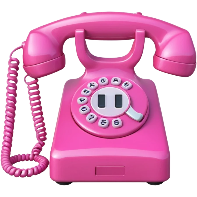 pink phone emoji