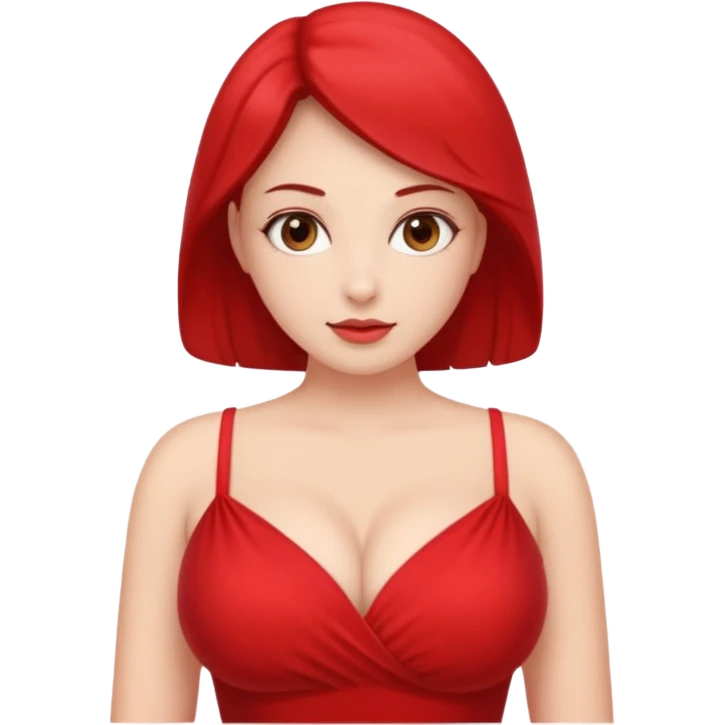 Naked woman with huge boobs emoji