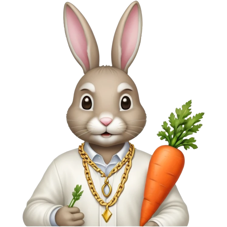 Easter Bunny that Looks like Kendrick Lamar emoji