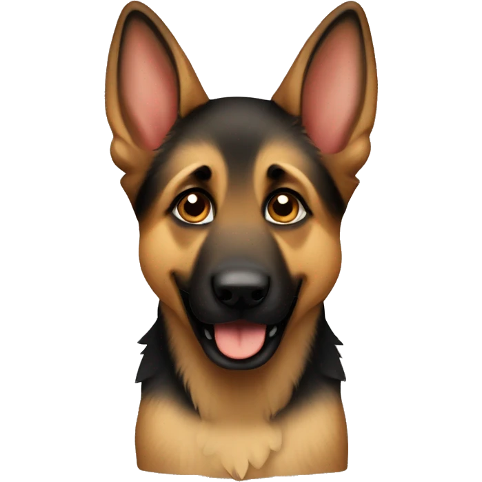German shepherd puppy emoji