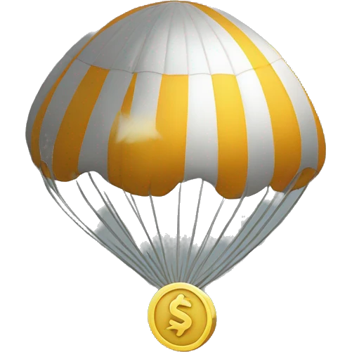 airdrop with coin emoji