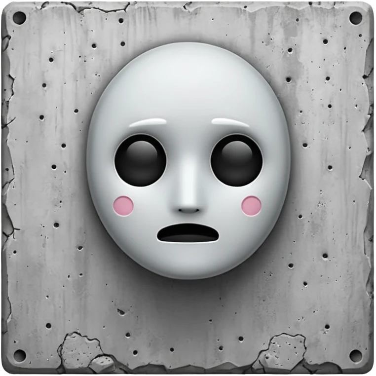 concrete wall, beton. wall. no face or emotion emoji