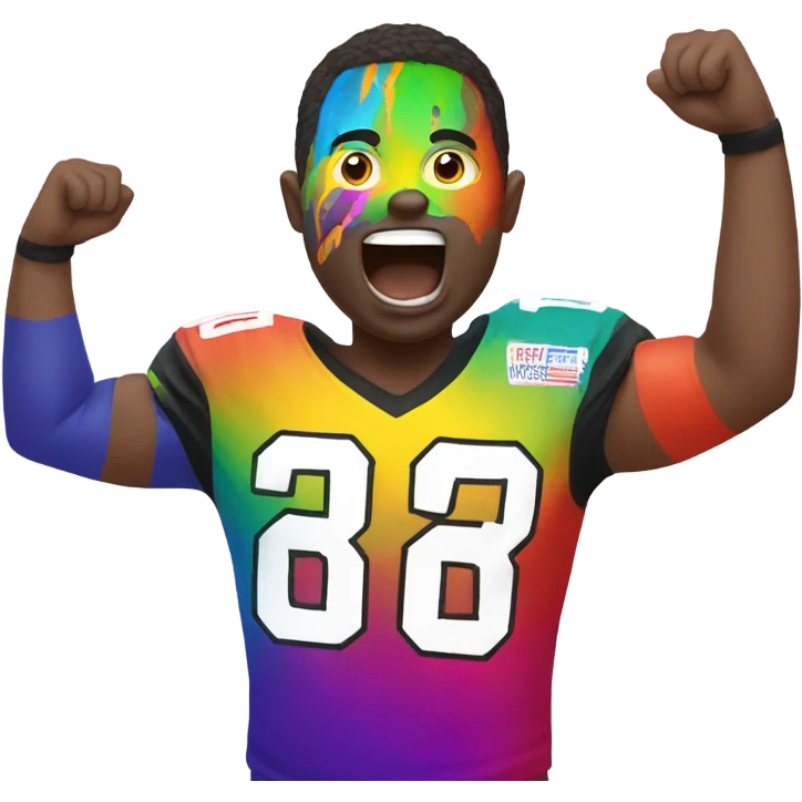 Super Bowl fan emoji