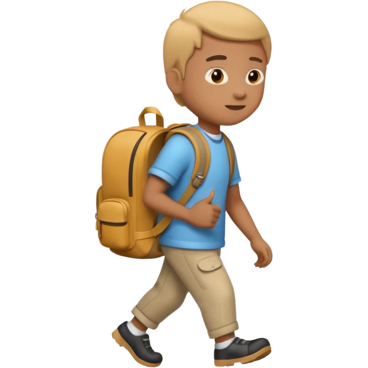 Icon going to school emoji