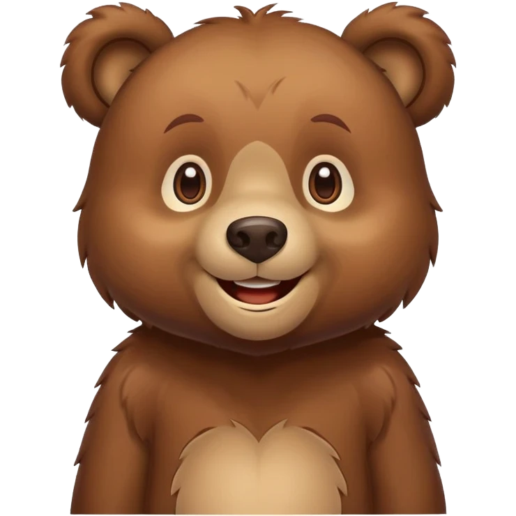 Smiling bear emoji