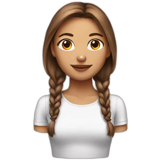 Femme avec oreille de chat emoji