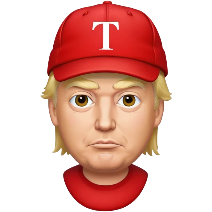 Дональд Трамп в красной кепке emoji