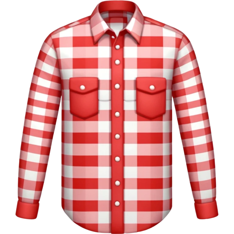gingham shirt man emoji