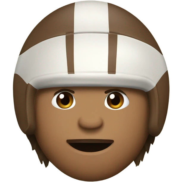 Davy Crockett with a football  emoji