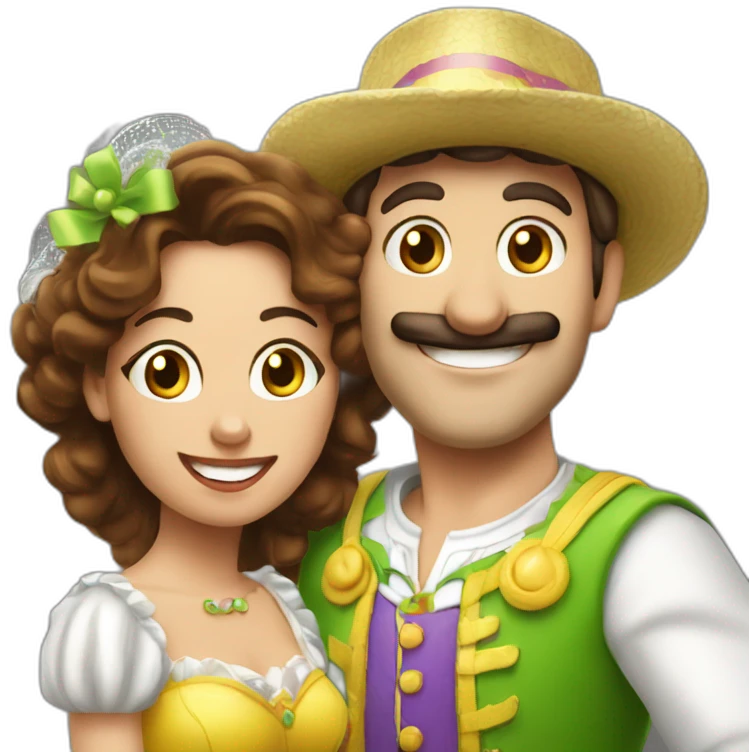 Carnaval Marion et luigi emoji