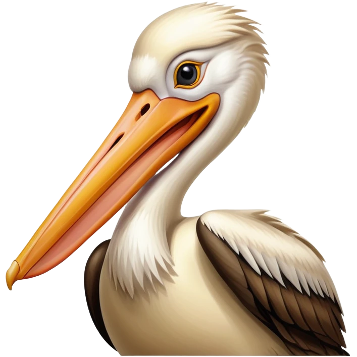 pelican-beige-mouth emoji
