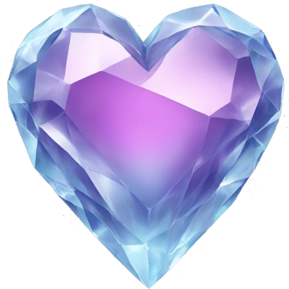 Crystal heart emoji