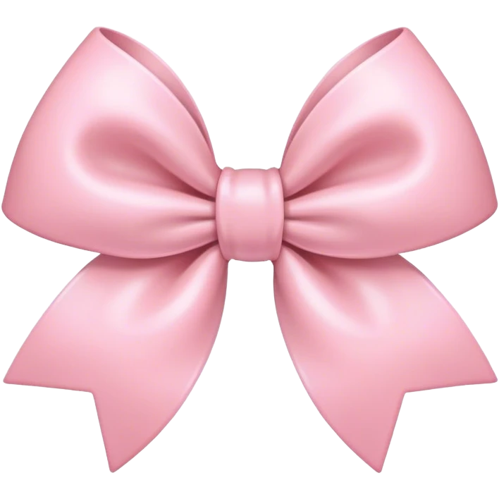 Pastel pink bow emoji