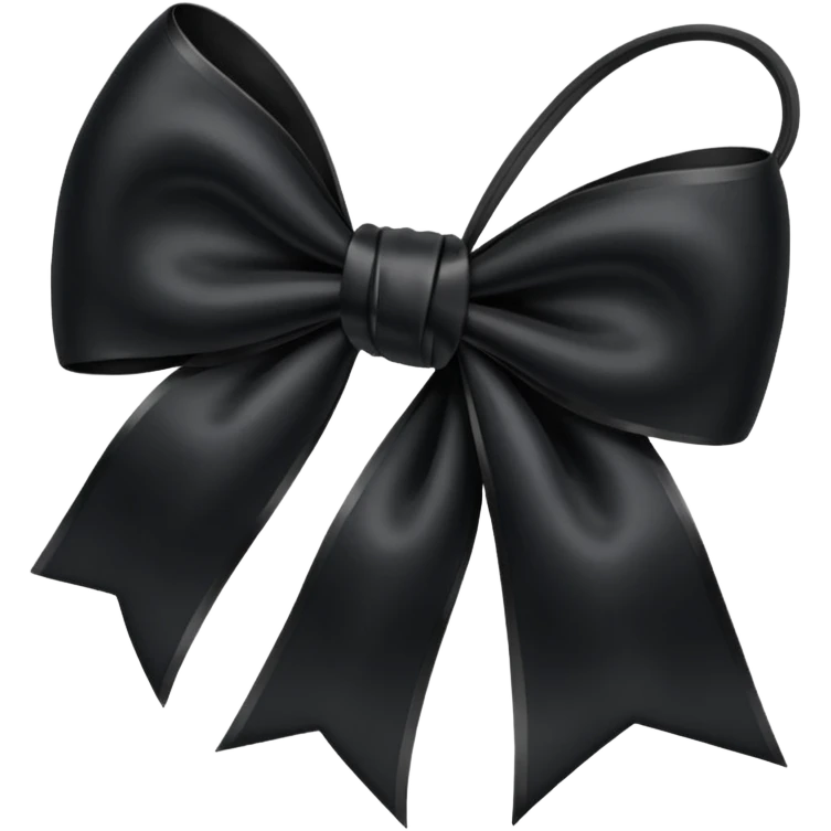 Black bow emoji