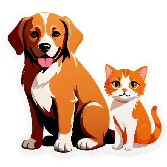 Dog & cat emoji