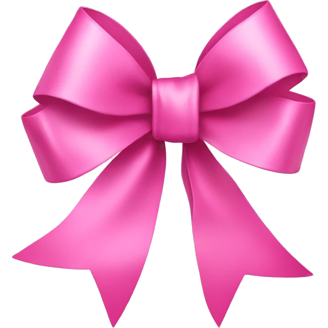 Pink ribbon bow  emoji
