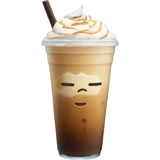 Iced latte  emoji