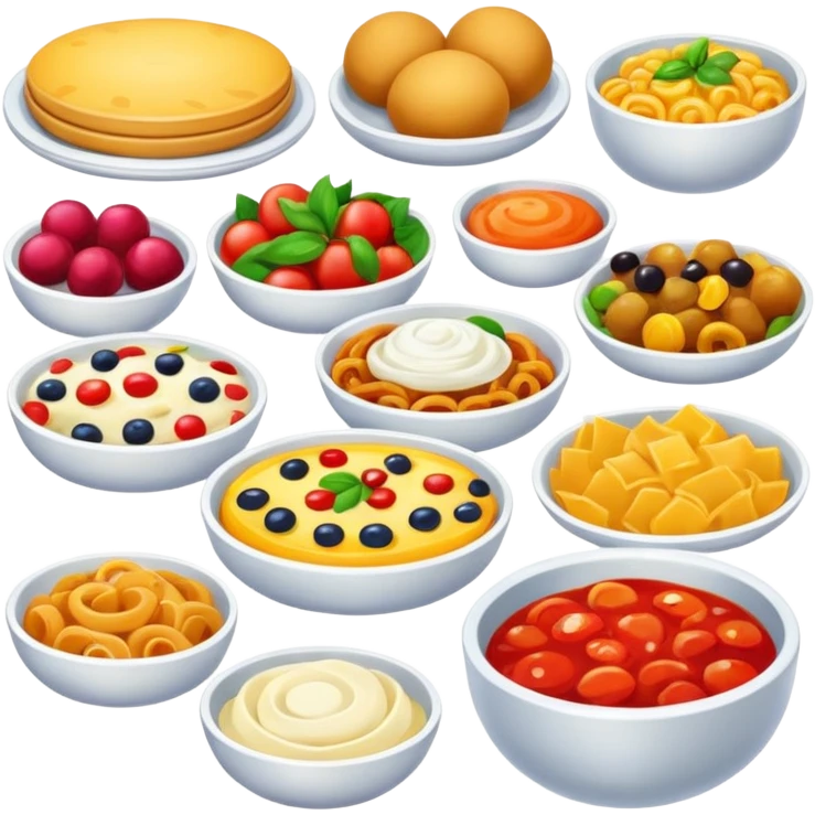 High resolution of a food dishes emoji