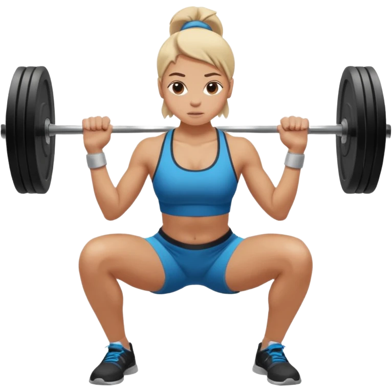 squat in gym emoji