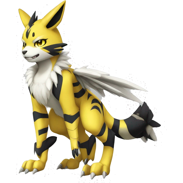 Metabee Renamon Zeraora Full body emoji