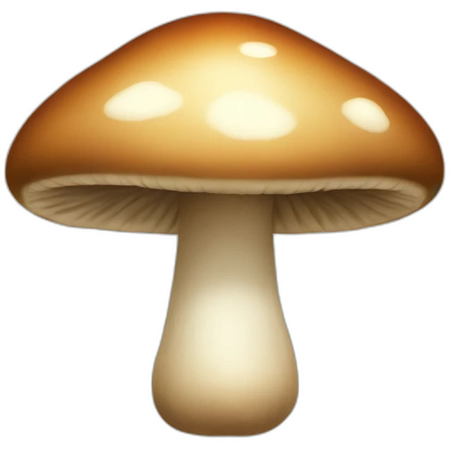 a brown mushroom emoji
