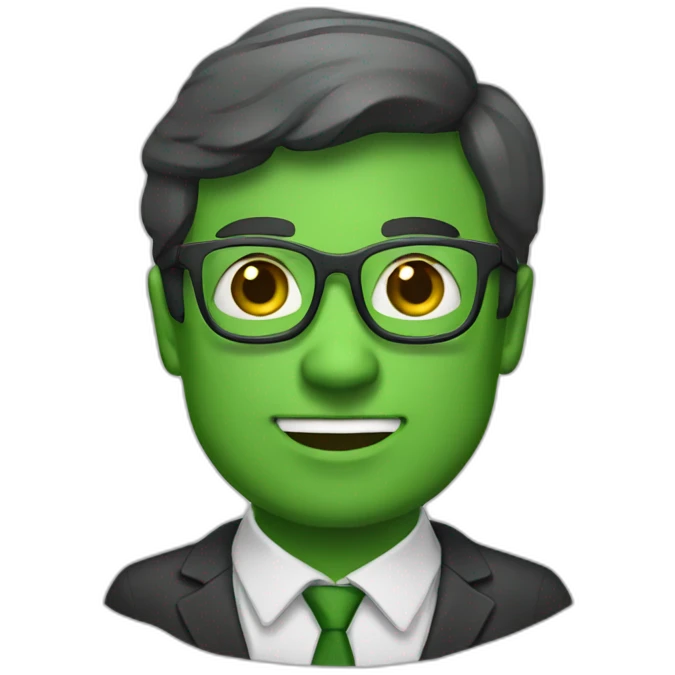 advogado sorrindo verde emoji
