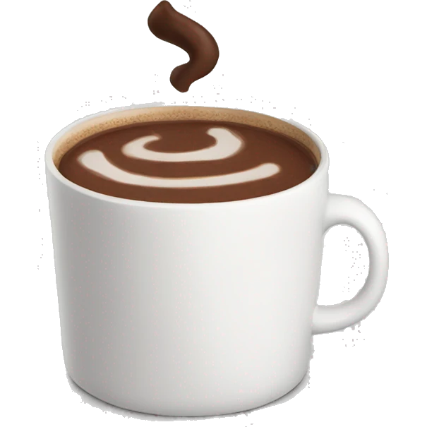 A hot chocolate  emoji