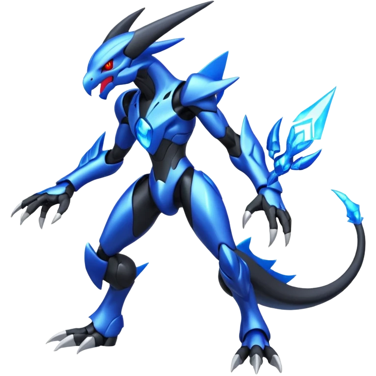 Shiny Aural Darkrai-Zekrom-Genesect-Fakémon-fusion (full body) emoji