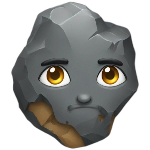 Rock emoji