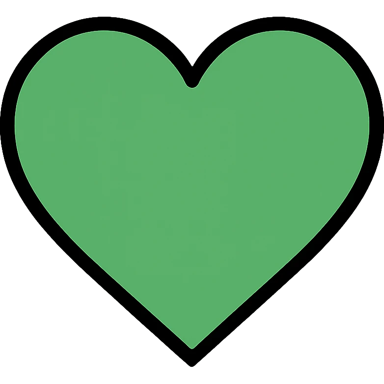 Green heart icon emoji