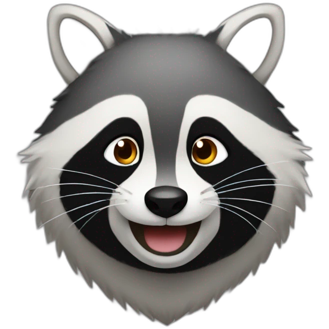 smile game raccoon emoji
