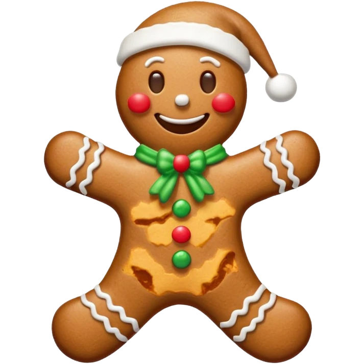 Christmas gingerbread easy emoji