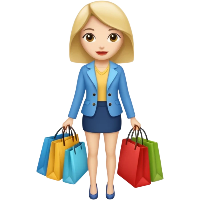 shopaholic woman emoji